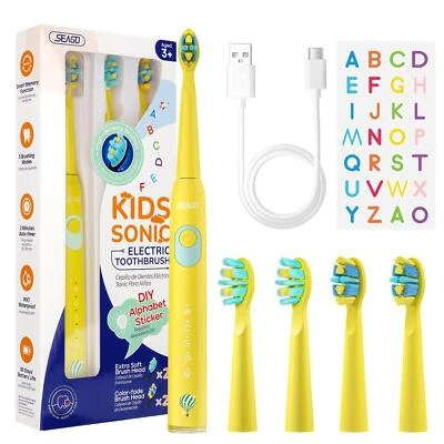 Seago Kids Electric Toothbrush for 6+years 5 Modes Rechargeable Ipx7 Waterproof - Image 1 of 4