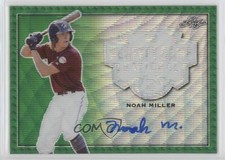 2020 Leaf Perfect Game National Showcase Metal Green Wave /4 Noah Miller Auto