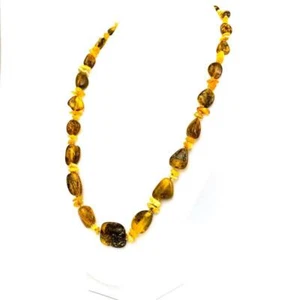 USA KIZIMA Handmade Necklace for Women Baltic Amber - Picture 1 of 7