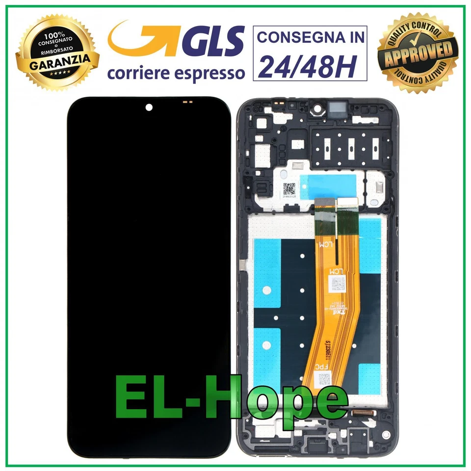 DISPLAY LCD + FRAME PER SAMSUNG GALAXY A14 4G SM-A145R SM-A145P TOUCH VETRO - Immagine 1 di 1