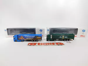 CG229-0,5# 2X Schuco Junior Line H0/1:87 Sattelzug Mercedes: 22400+22402, SG+Box - Imagen 1 de 5