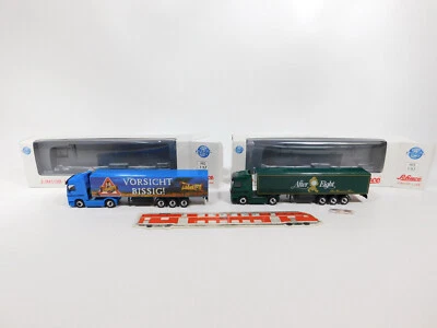 2X Schuco Junior Line H0 1:87 Sattelzug Mercedes: 22400+22402, SG+Box #CG229-0,5 - Immagine 1 di 4