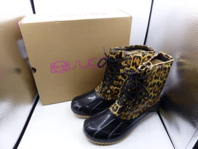 BOTAS SUGAR SKYLAR 3 FSF603 LEOPARDO SUAVE JUVENIL EE. UU. 7M Foto 1 de 4