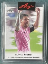IN HAND 2023 LEAF LIONEL MESSI CARD FIRST GOAL FOR INTER MIAMI Limited Of 2478