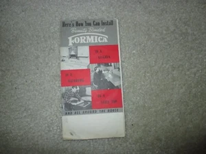 Beauty Bonded Formica Pamphlet Circa 1950s-Install & Apply - Picture 1 of 3