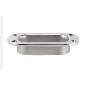 ISURE Boat 316 Stainless Steel Oval Hawse Pipe Cable Lead Guide Mooring Fairlead - Picture 1 of 5