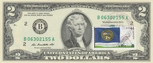 $2 DÓLARES 2009 CANCELAR SELLO BANDERAS DE NUESTRA NACIÓN NEBRASKA CONMEMORATIVO $125 - Imagen 1 de 2