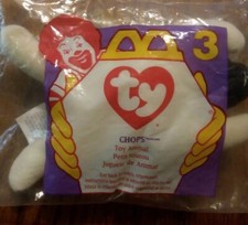 Ty Teenie Beanie Babies CHOPS the LAMB, McDonald's 1993 RARE ORIGINAL #3 New!