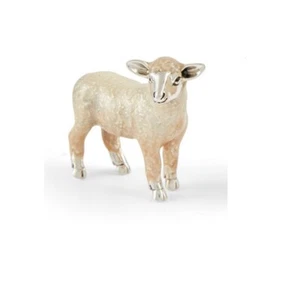 Saturno Sterling Silver & Enamel Sheep - Fully Hallmarked Silver  - Picture 1 of 4