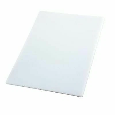 WinCo Cbwt-1218 White 12 X 18 Plastic Cutting Board