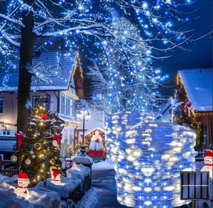 100LED Solar Powered Fairy Lights Outdoor Waterproof Garden Landscape Tree Decor - Picture 1 of 7