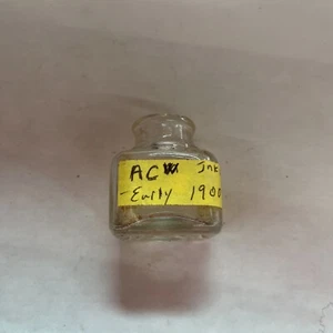 1900s Ink Well Bottle ACW On Bottom - Picture 1 of 8