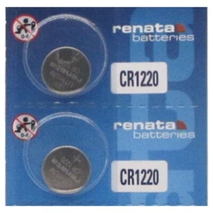 2 Renata CR1220 DL1220 ECR1220 BR1220 KCR1220 LM1220 Batteries - Picture 1 of 2