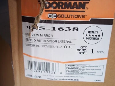 Espejo de puerta Dorman 955-1638 para Nissan Pathfinder 05-12 Foto 1 de 2