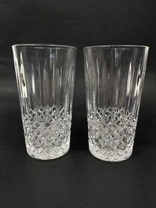 VTG Cristal D'Arques Constance Crystal Highball Glasses Flat Tumbler Set of 2 - Picture 1 of 5