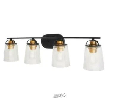 Progress Lighting- Antique Bronze Bath Light Vintage Bulbs Included - Image 1 of 2