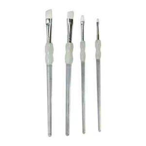 4-Piece Angled Artist Paint Brush Set for Acrylics Watercolors and Oils - Picture 1 of 4