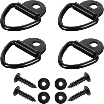 4Pcs Truck Bed Cargo Tie-Down Anchors Side Wall Hook Rings for GMC Chevy Pickup