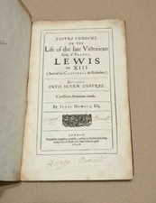 LUSTRA LUDOVICI James Howell 1646 1st Ed Louis XIII Cardinal Richelieu free S/H