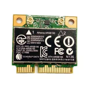 593127-001 per HP Atheros AR9285 AR5B195 Mini PCIe WiFi Wireless 3.0 Bluetooth - Foto 1 di 5