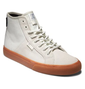 DC Shoes Unisex Manual Hi High Top Winterized Skateboarding Shoes, Off White/Gum - Picture 1 of 6