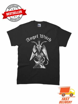 Angel Witch - Camiseta Baphomet Clásica Old School Folk Atmosph Talla S M L XL 2XL Foto 1 de 3