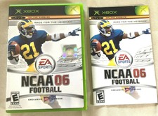 Xbox NCAA 06 Football EA Sports Case & Manual Only No Discs B32