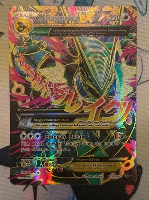 Pokémon TCG M Rayquaza EX 105/108 Full Art Ultra Rare - XY Roaring Skies NM - Image 1 of 2