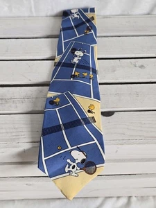 Corbata de tenis vintage PEANUTS Snoopy para hombre SEDA VER DESCRIPCIÓN - Imagen 1 de 3