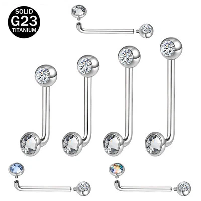 1 Pc 14G Titanium Crystal Christina Piercing VCH Piercing Women Genital Jewelry - Image 1 of 4