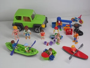 PLAYMOBIL Verano Divertido Paquete Vacaciones Playa con Jeep Coche Figuras Bote Kayak - Imagen 1 de 5