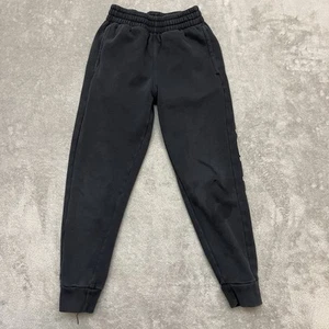 Carhartt Sweatpants Boys Small 8-10 Black Jogger Pockets Big Logo Outdoor - Picture 1 of 9