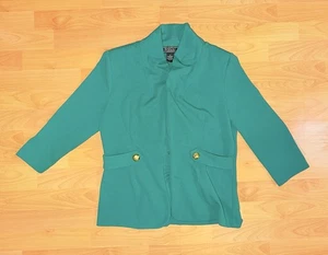 NYCC Damen offener Blazer leichte Jacke Farbe Grün Größe M "gebraucht" - Bild 1 von 5