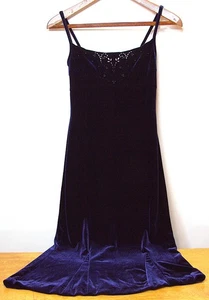 McClintock Women's Cobalt Blue Body Con Slip Dress 4 Petite Sleeveless Mermaid - Picture 1 of 11