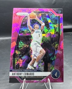2024-25 Panini Prizm - Anthony Edwards #100 Pink Ice Prizm - Foto 1 di 3
