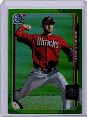 Bowman Chrome Braden Shipley #BCP228 2015 refractor verde/99 Diamondbacks Foto 1 de 2