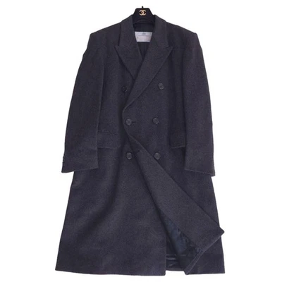 Aquascutum Men’s Double-Breasted Chesterfield Coat L 100% Cashmere Gray F/S - Image 1 of 4