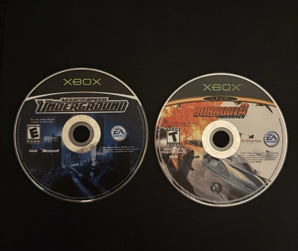 Juegos de carreras Xbox (Need For Speed Underground, Burnout 3) Foto 1 de 1