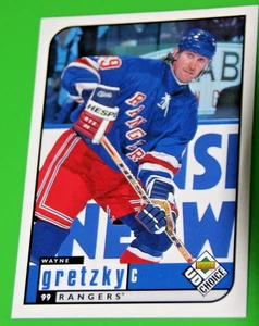 WAYNE GRETZKY 1997 UD # 128-CHECKLIST-NY RANGERS - Picture 1 of 2