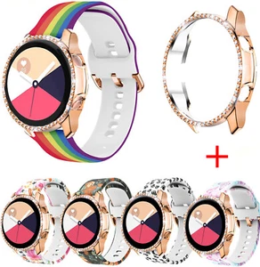 Printed Silicone Band Strap bling case For Samsung Galaxy Watch 3 41MM 45MM 2020 - Picture 1 of 27