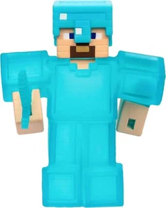 Minecraft Stretchy Characters, Steve with Diamond Armor & Sword, Super Squishy G - Picture 1 of 2