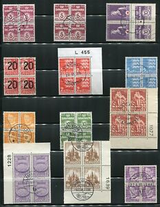 Weeda Denmark 224 493 Used collection of 24 blocks of 4 1938-1974 CV$38.20 W166