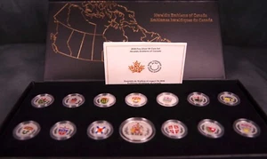 2018 Fine Silver 14-coin Set Heraldic Emblems of Canada 99.99% - Picture 1 of 3