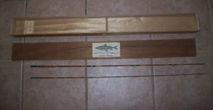 Vintage Japan Bamboo Fly Rod Wooden Box and parts, Needs Repair - Picture 1 of 19