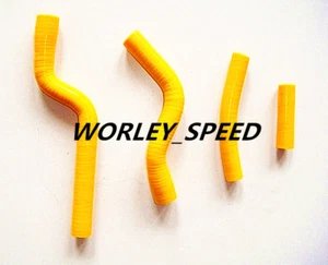Manguera de radiador de silicona amarilla para YAMAHA YZF250 YZF 250 YZ250F 2007-09 07 08 09 - Imagen 1 de 8