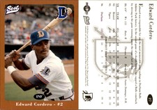 Edward Cordero 1996 Best Durham Bulls Brown #27 Card *AutographDen*