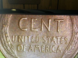 1954 Lincoln Wheat Cent Penny Error Reverse die cracks & chip - see photos - Picture 1 of 3