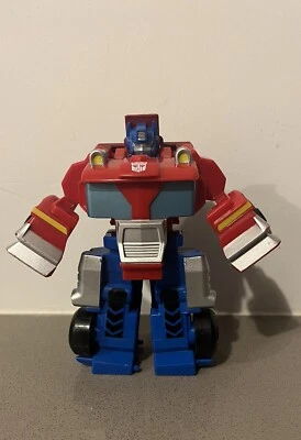 TRANSFORMERS RESCUE BOTS OPTIMUS PRIME PLAYSKOOL HEROES HASBRO APPROX 12CM - Image 1 of 4