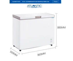 218 Litre Chest Freezer - White Deep Freezer Storage Freezer - Picture 1 of 1
