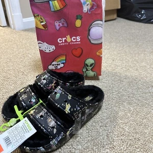 Edición LIMITADA. Sandalias Crocs Harry Potter/Vera Bradley Toboganes Forradas de Piel EE. UU. M8/w10 - Imagen 1 de 10
